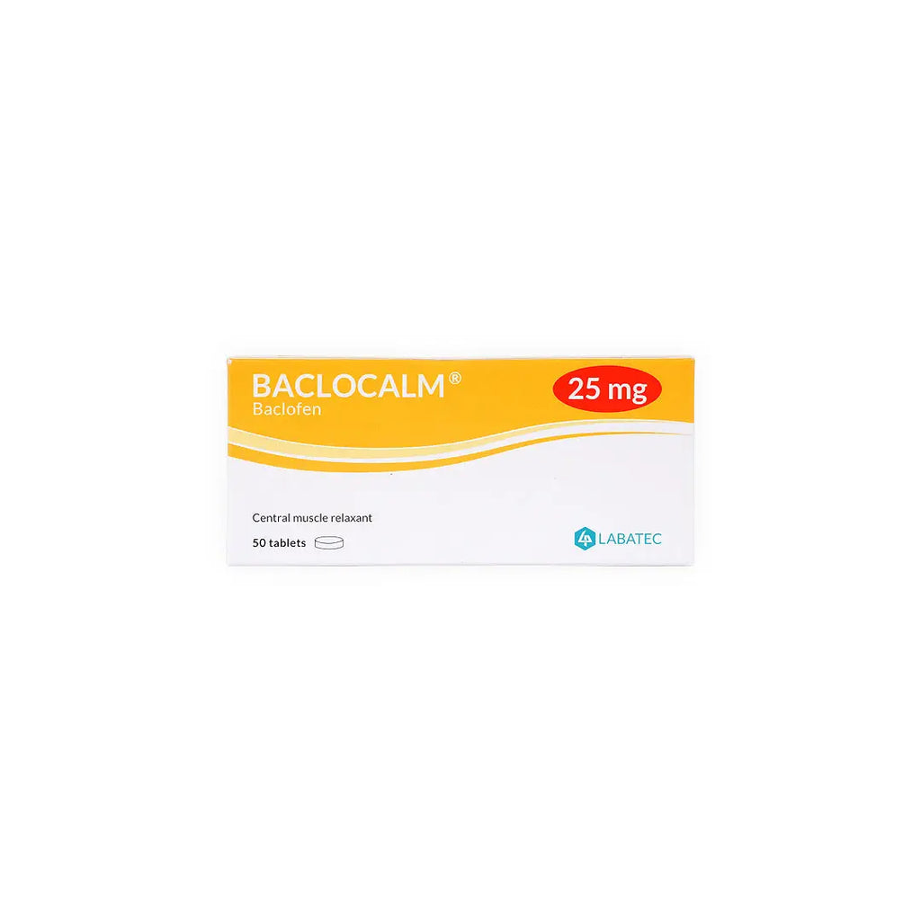 BACLOCALM 25MG 50 TABLETS