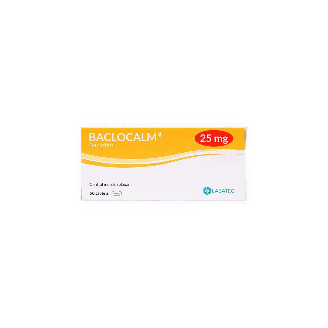 BACLOCALM 25MG 50 TABLETS