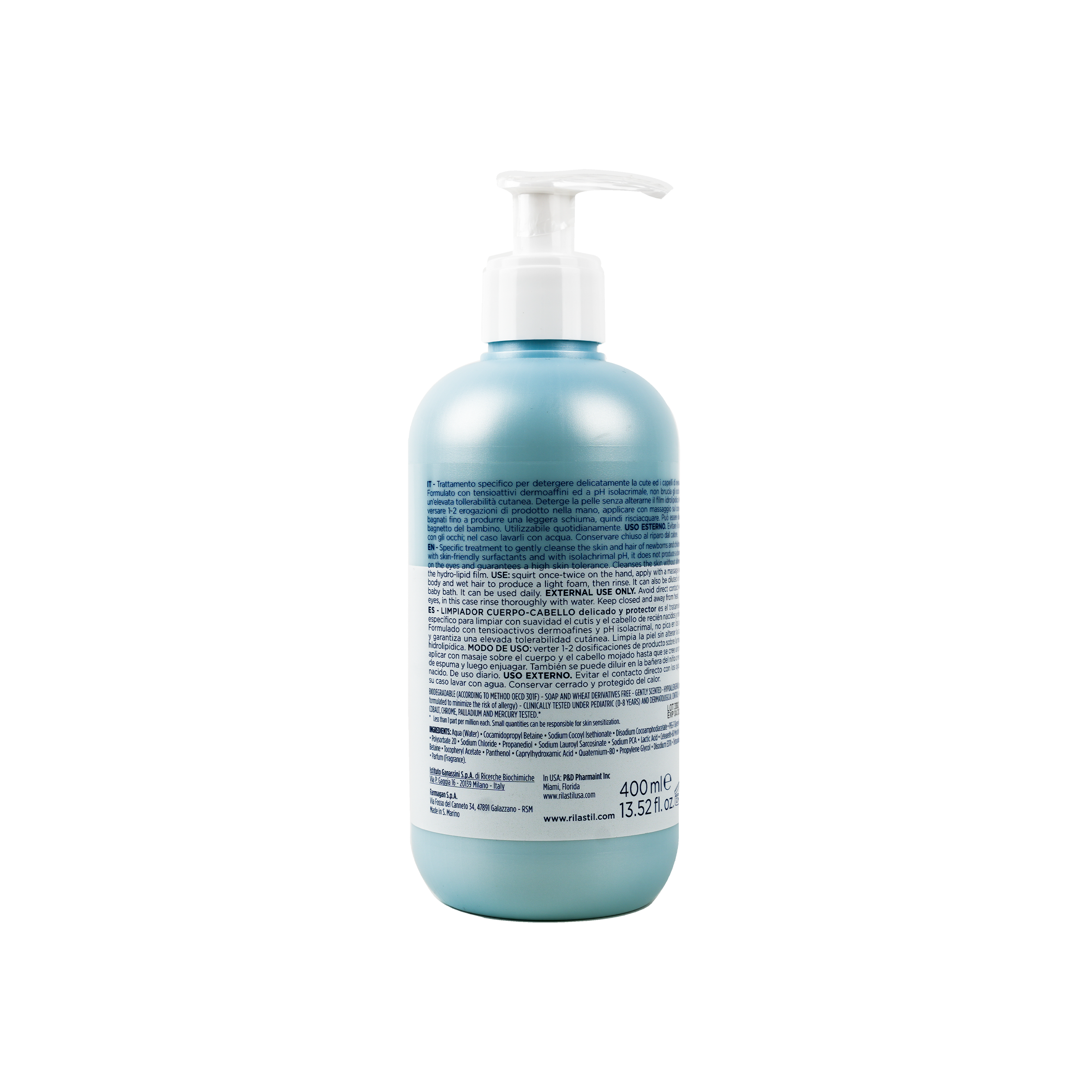 Rilastil Pediatric Hair & Body Cleanser 400ml