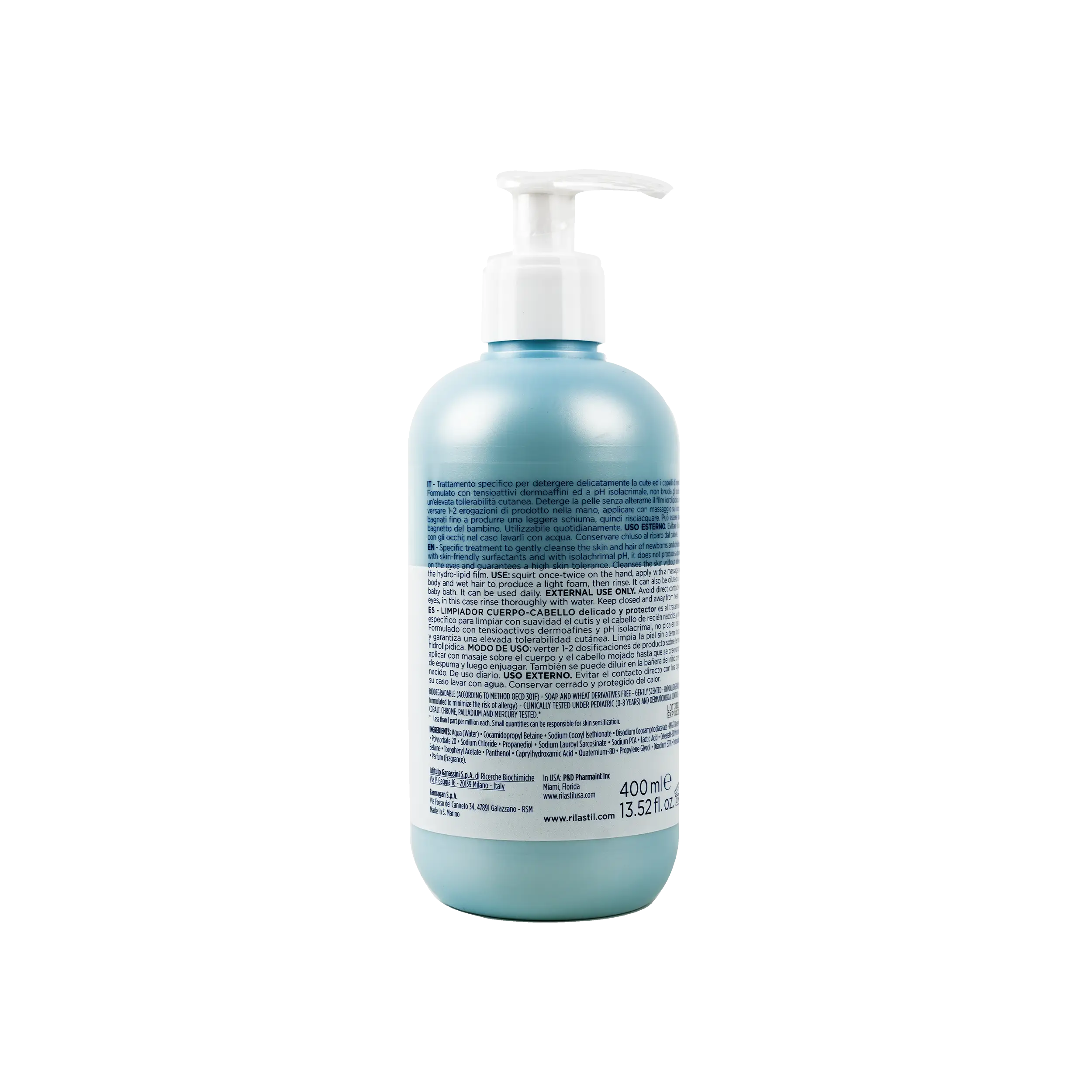 Rilastil Pediatric Hair & Body Cleanser 400ml