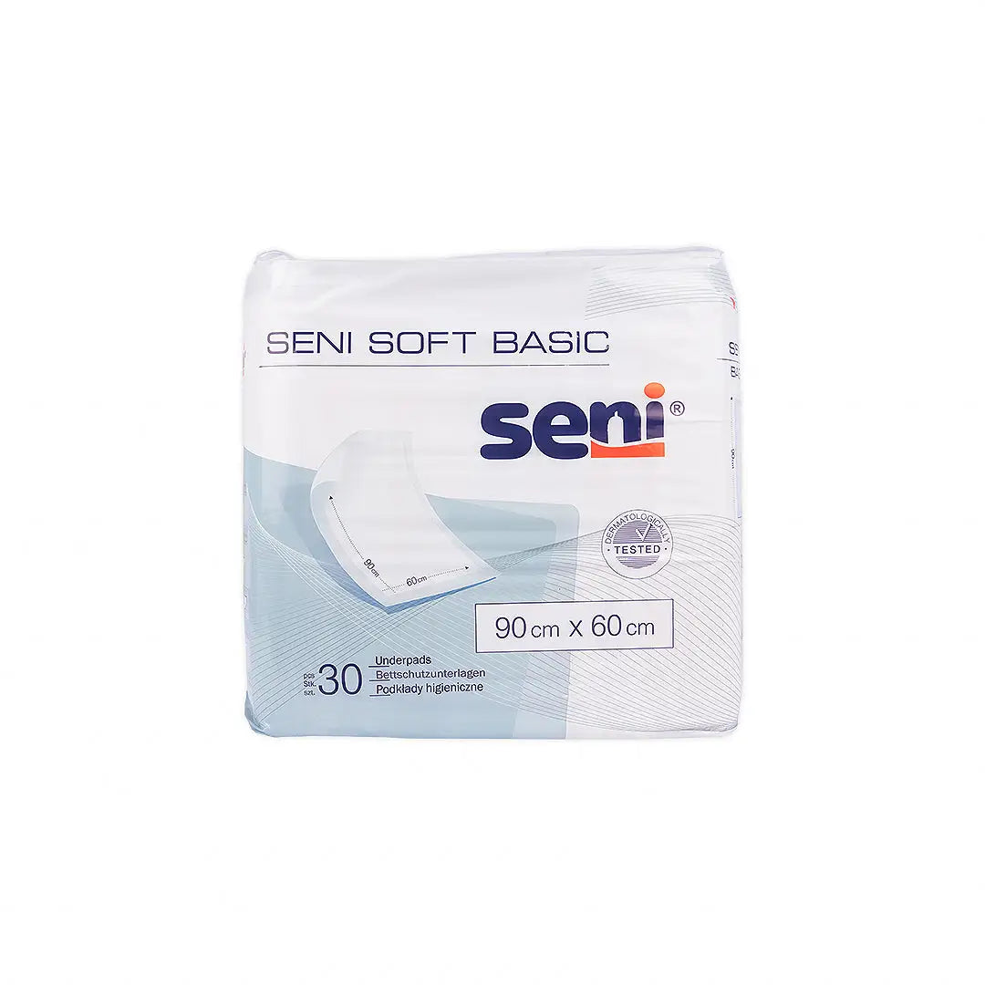 Seni Soft Basic Underpads 90X60cm 30Pcs
