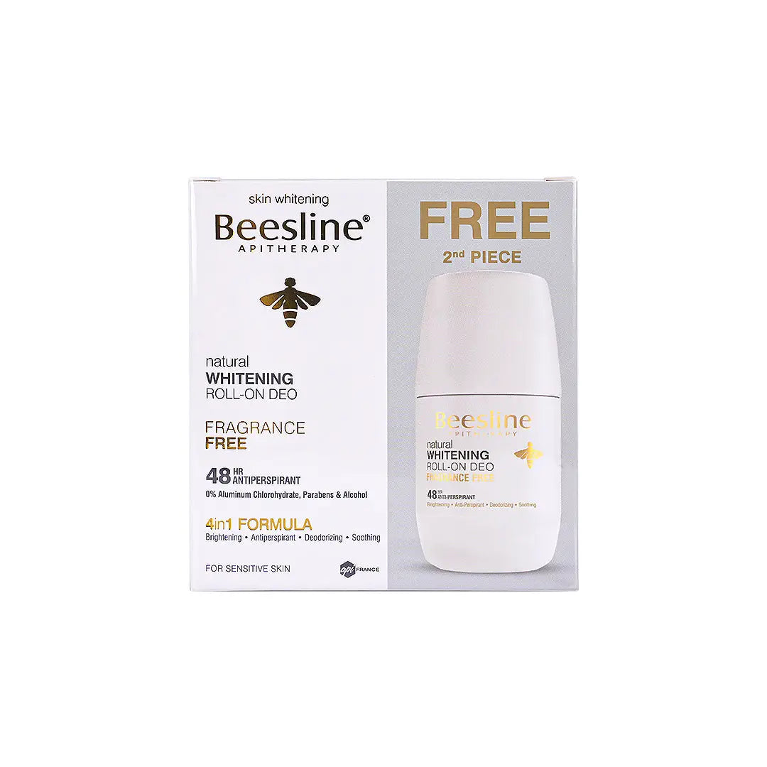 50692-Beesline Whitening Roll On Deo 48H Fragrance Free (1+1)