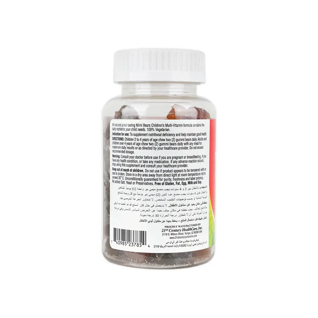 21 CEN MIMI BEARS MULTI-VITAMIN 60 GUMMI CITRUS FLAVOR