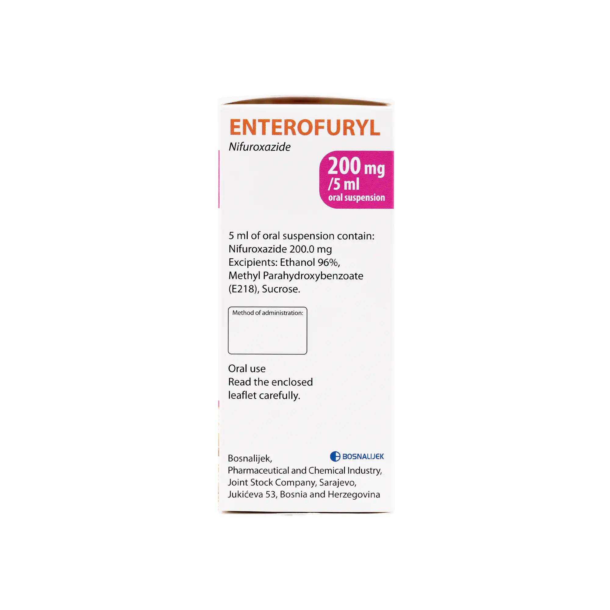 ENTEROFURYL SYRUP 200MG/5ML - 90ML