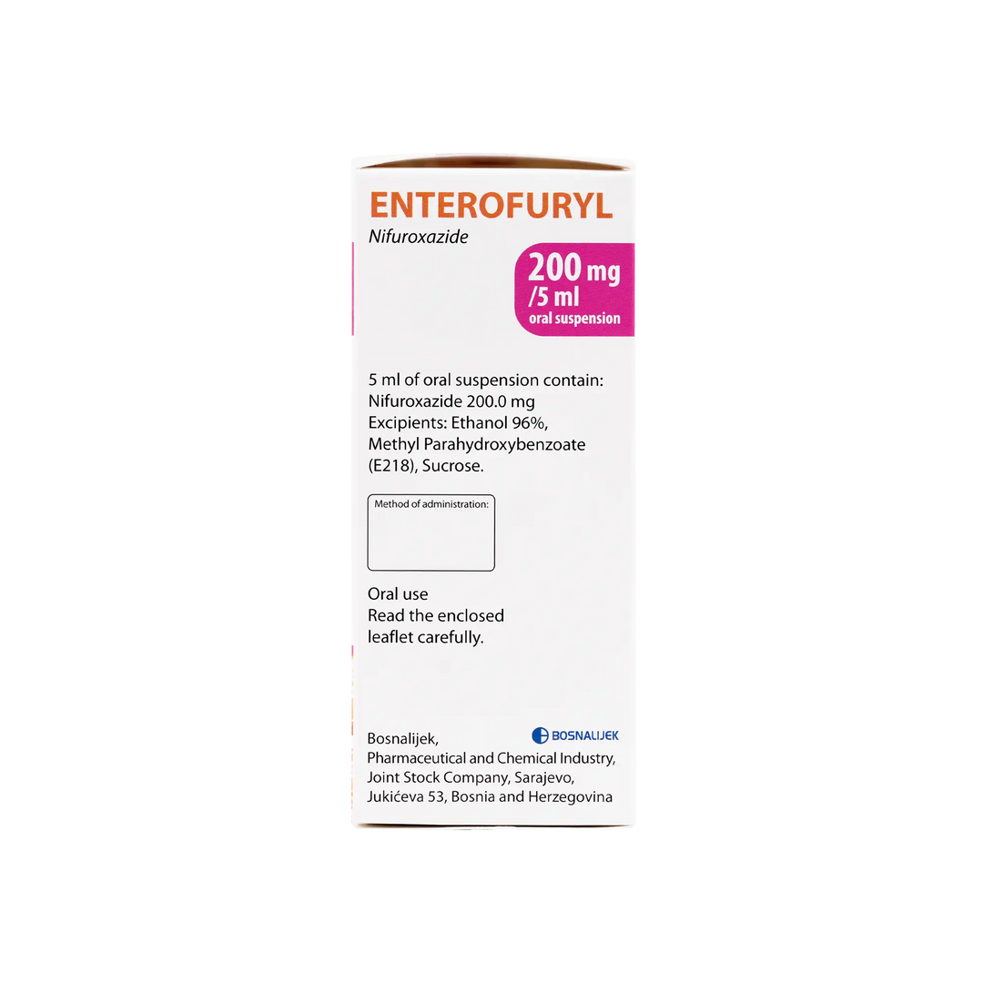 50726-Enterofuryl Syrup 200Mg/5Ml - 90Ml +2