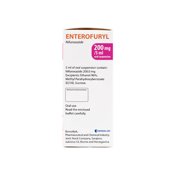 50726-Enterofuryl Syrup 200Mg/5Ml - 90Ml +2