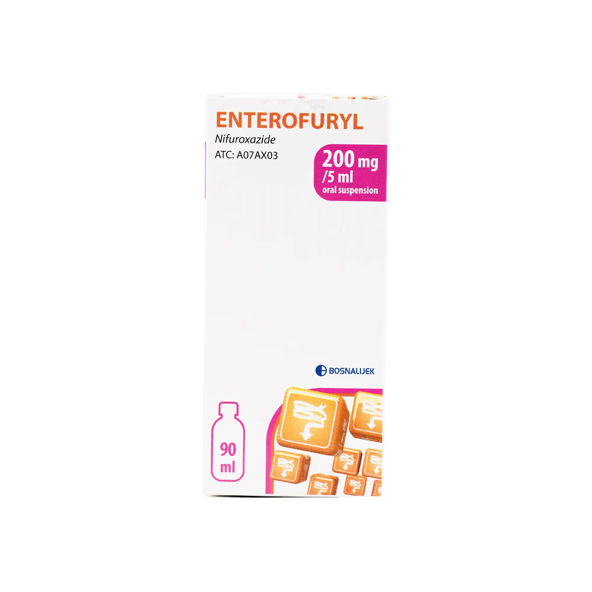 ENTEROFURYL SYRUP 200MG/5ML - 90ML