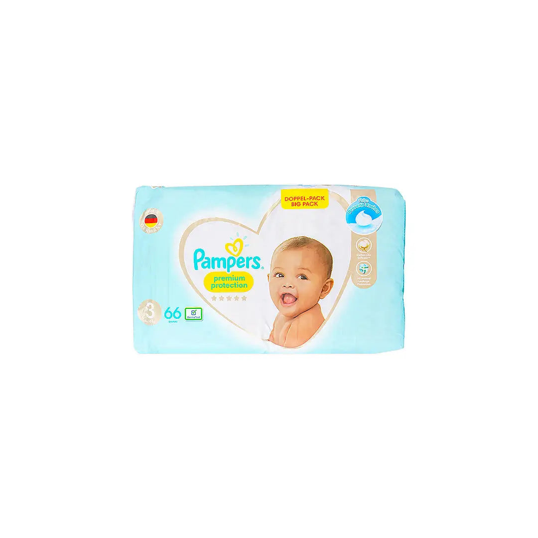 Pampers Premium Protection No.3 (6-10Kg) 66Pcs +3