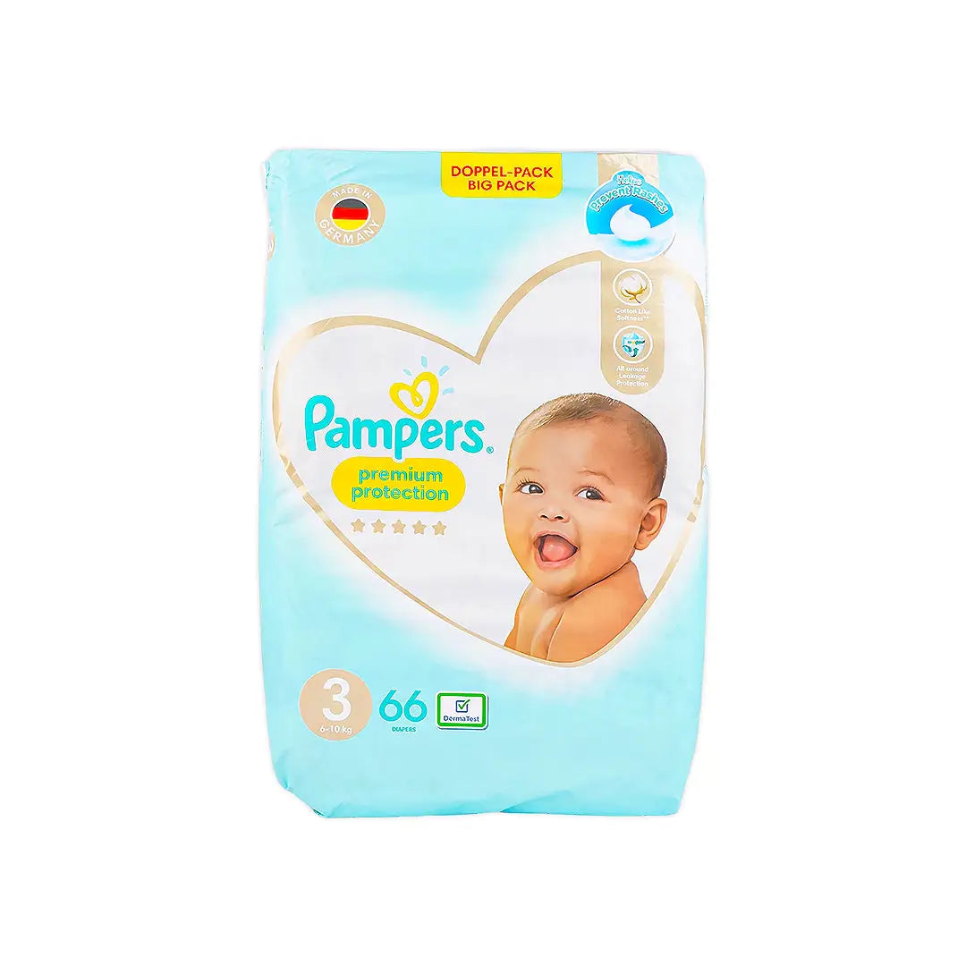 Pampers Premium Protection No.3 (6-10Kg) 66Pcs