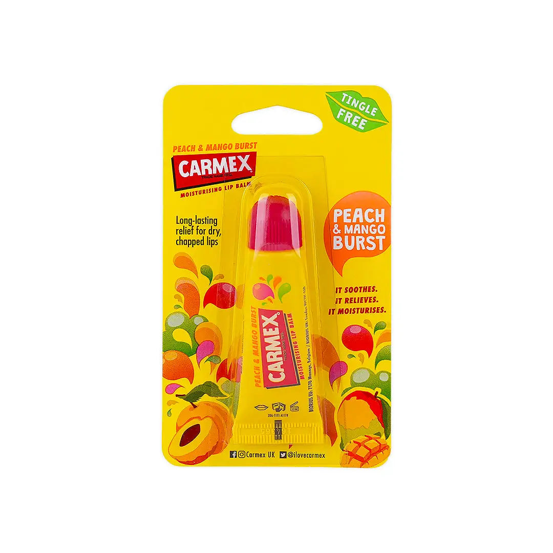 50754-Carmex Moisturising Lip Balm 10G - Peach & Mango Flavor