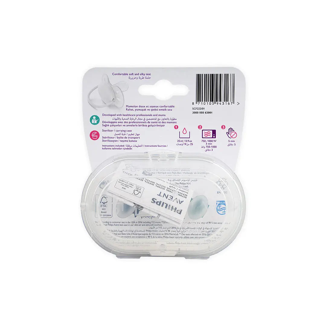 Avent_Ultra_Soft_Soother_0-6m_2Pcs_Boy-F222/01(PA243