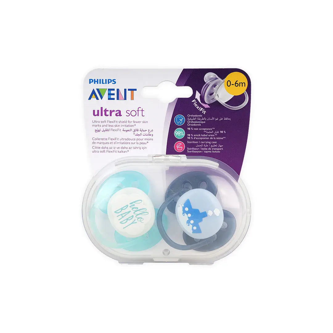 Avent_Ultra_Soft_Soother_0-6m_2Pcs_Boy-F222/01(PA243