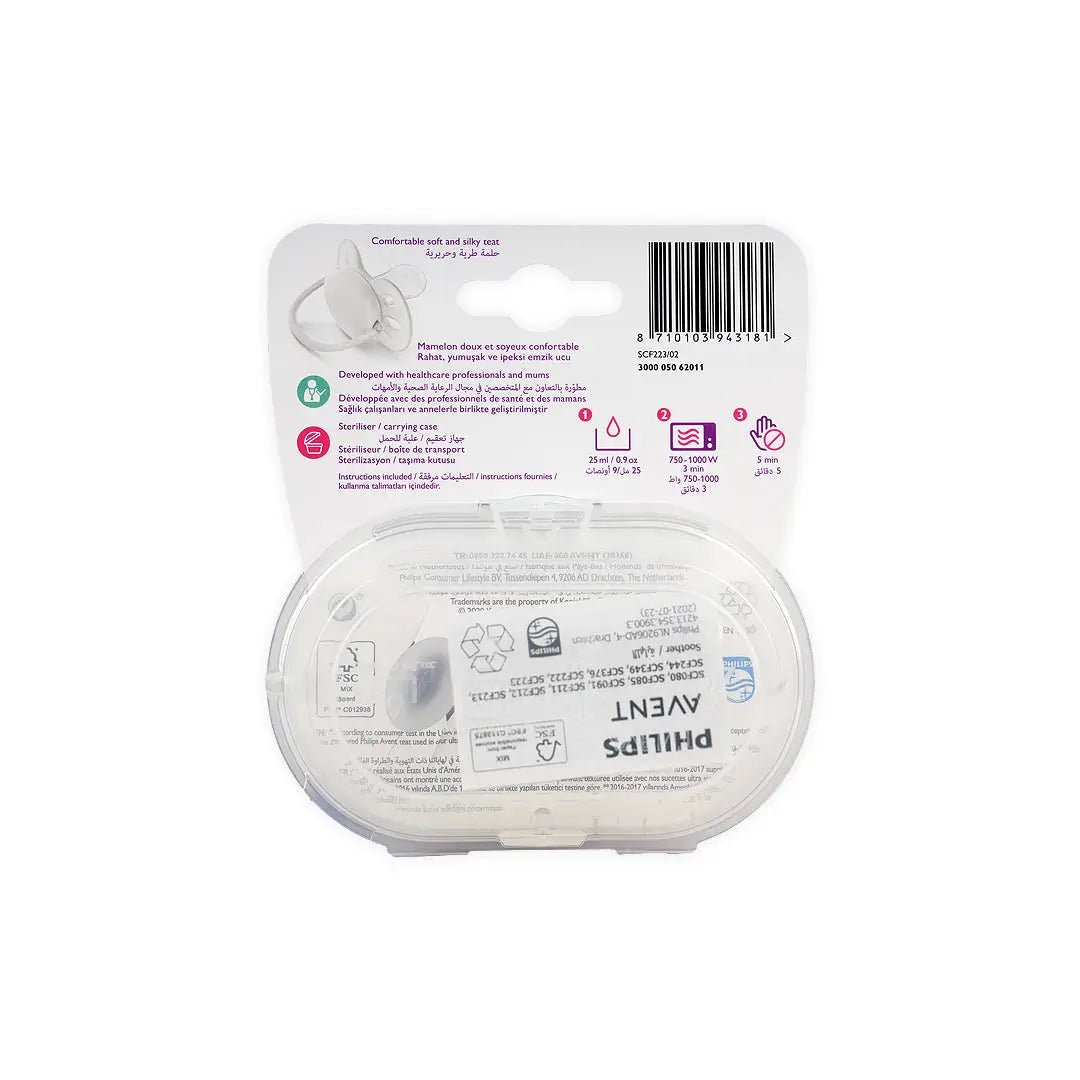 Avent_Ultra_Soft_Soother_6-18m_2Pcs_Girl-F223/02(PA242