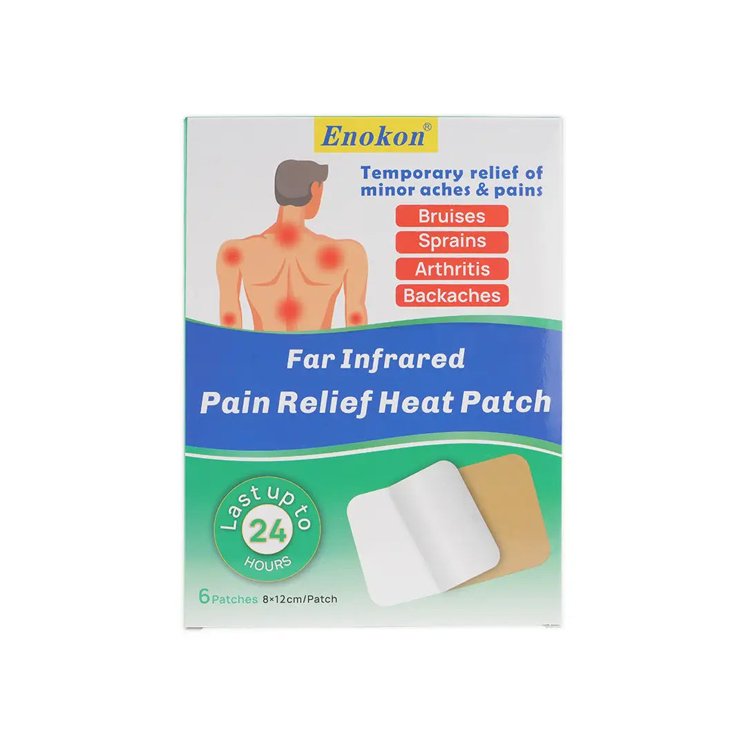 Enokon Pain Relief Heat Backache Patch 6pcs