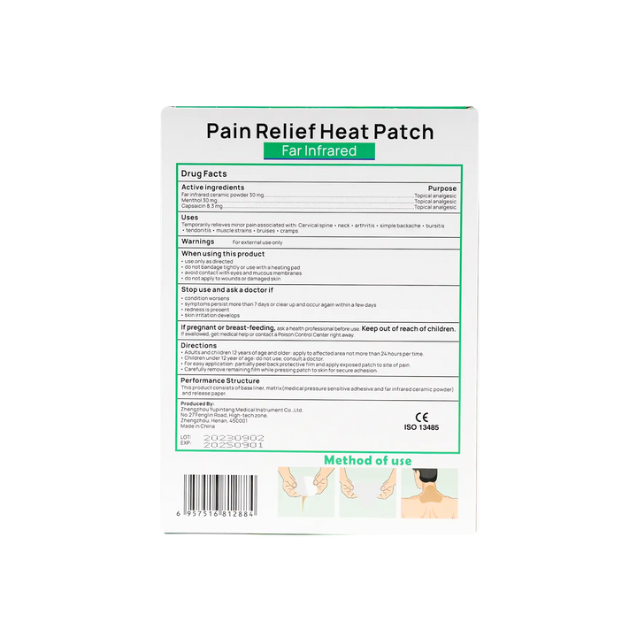 50771-Enokon Pain Relief Heat Neck Patch 6pcs +1