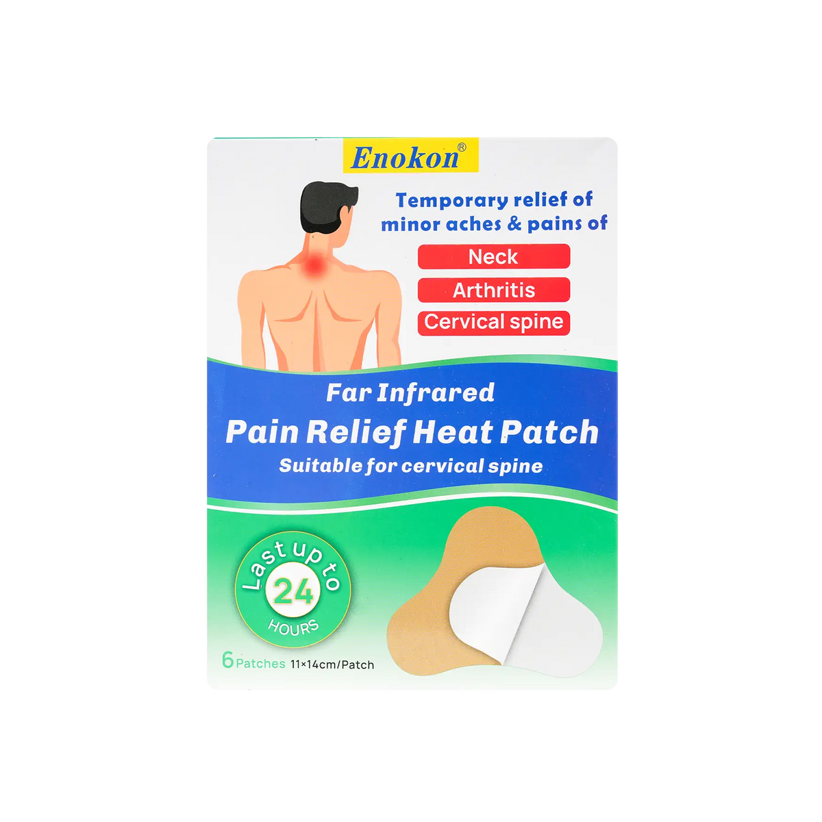 50771-Enokon Pain Relief Heat Neck Patch 6pcs