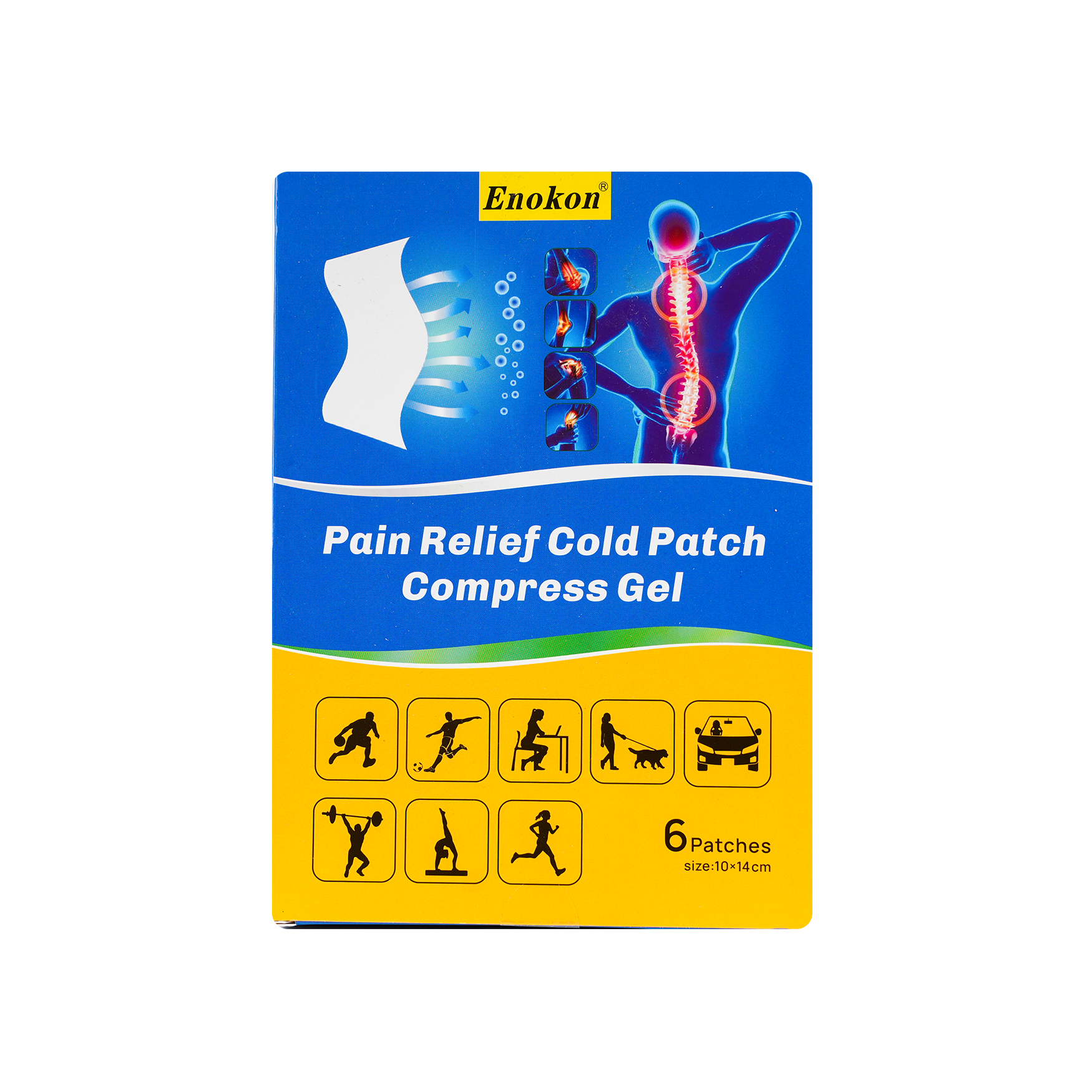 Enokon Pain Relief Cold Patch 6pcs