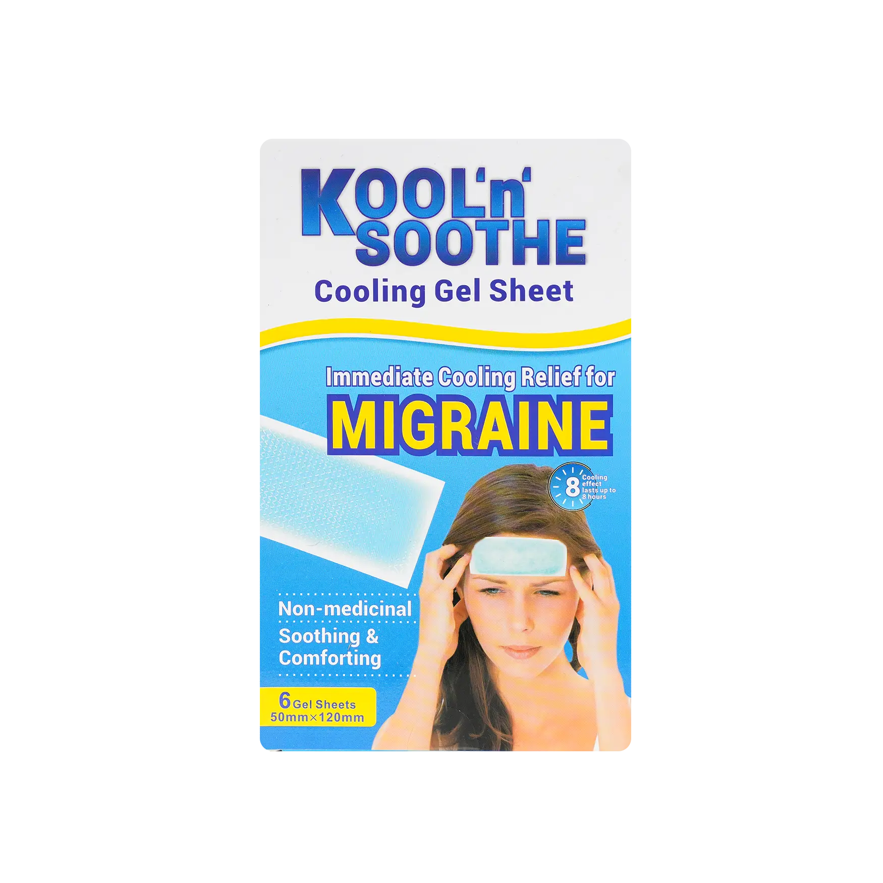Enokon KoolNSoothe Migraine Cooling Patch 6pcs