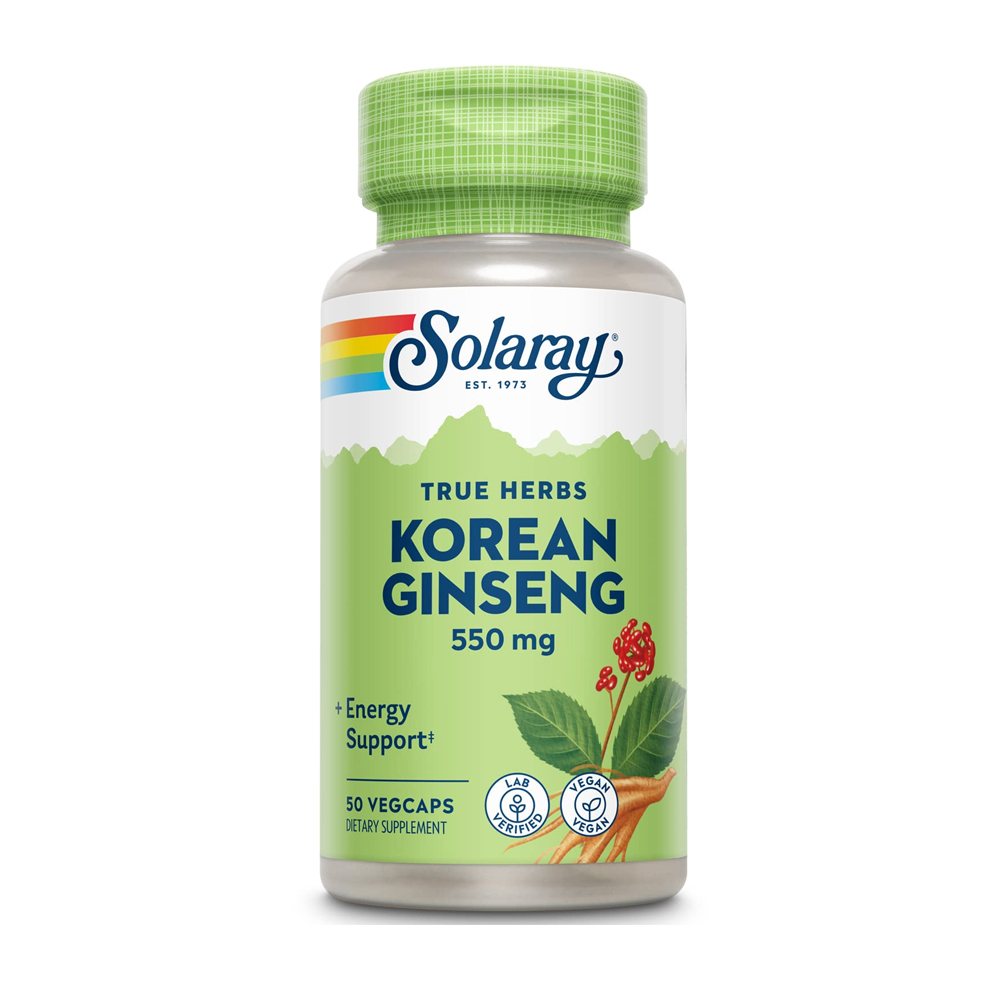 SOLARAY KOREAN GINSENG 550MG 50 VEG CAPS