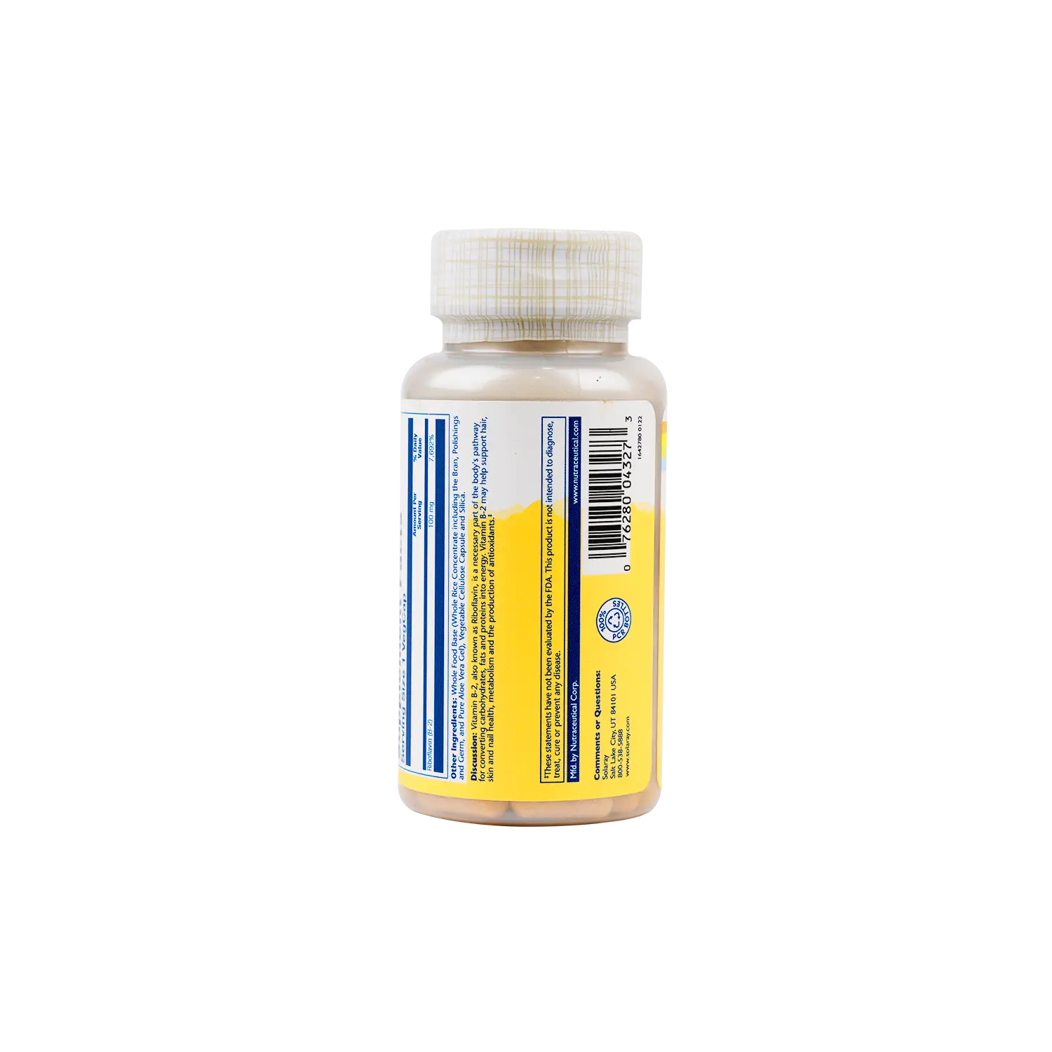 SOLARAY VITAMIN B-2 100MG 100 VEGCAPS