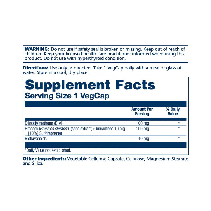50781-Solaray DIM Supreme 100Mg 60 Veg Caps +1