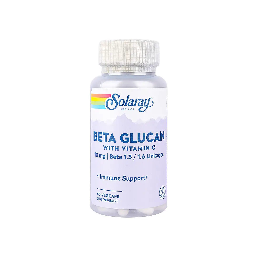 50784-Solaray Beta Glucan Vitamin C 10Mg 60 Vegcaps
