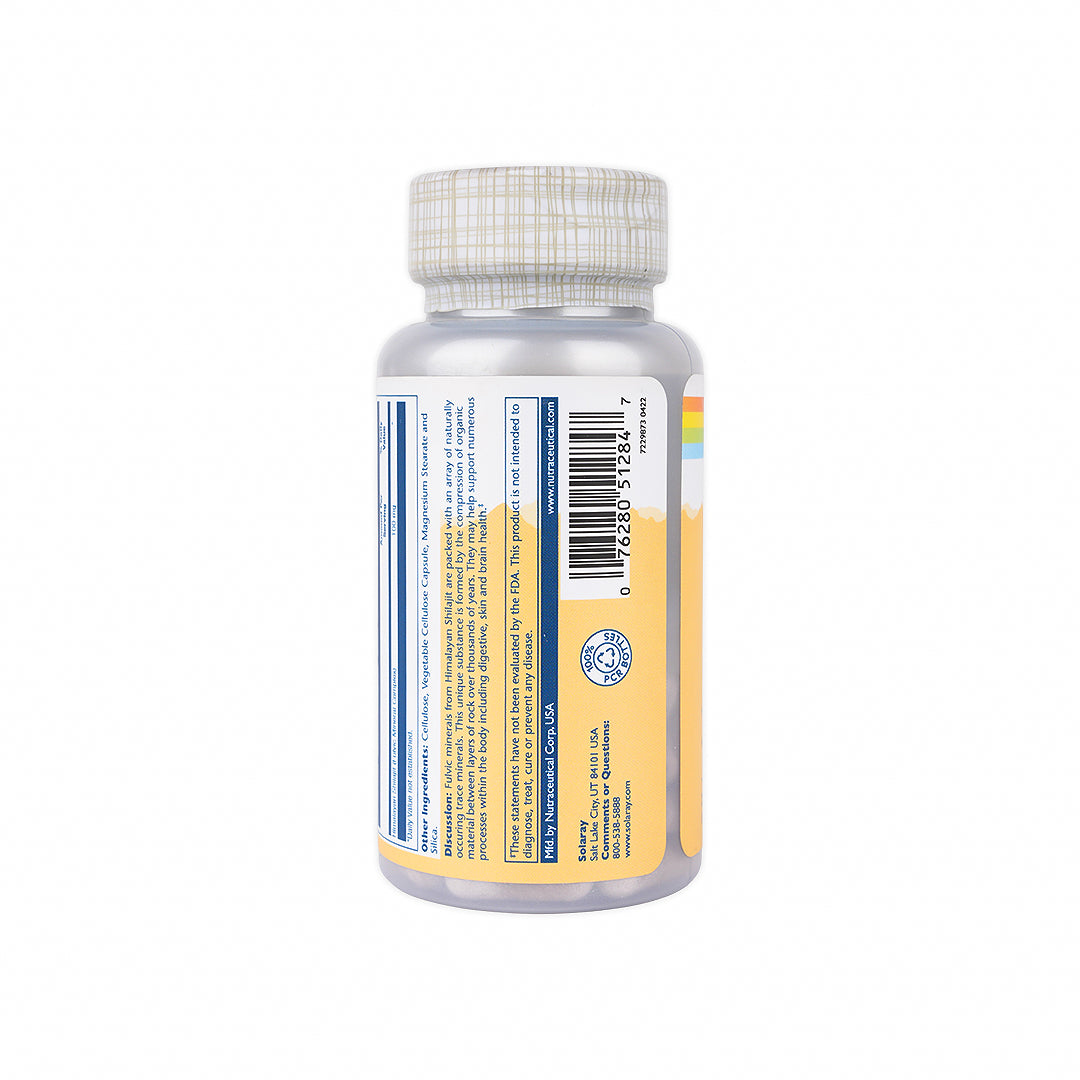 SOLARAY FULVIC MINERALS 100MG 30 VEG CAPS