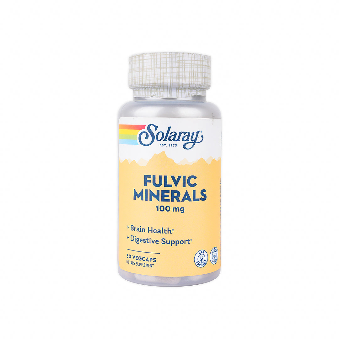 SOLARAY FULVIC MINERALS 100MG 30 VEG CAPS