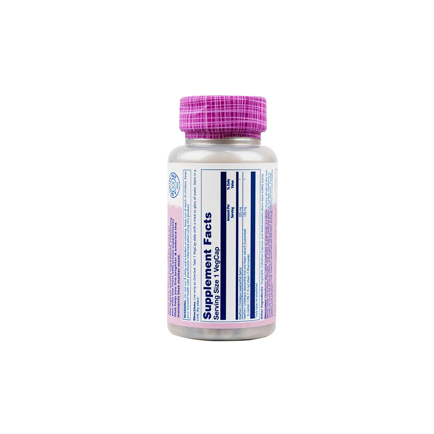 SOLARAY HAWTHORN 100MG 60 VEG CAPS