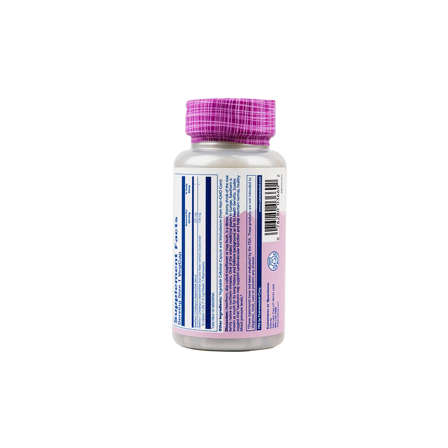 SOLARAY HAWTHORN 100MG 60 VEG CAPS