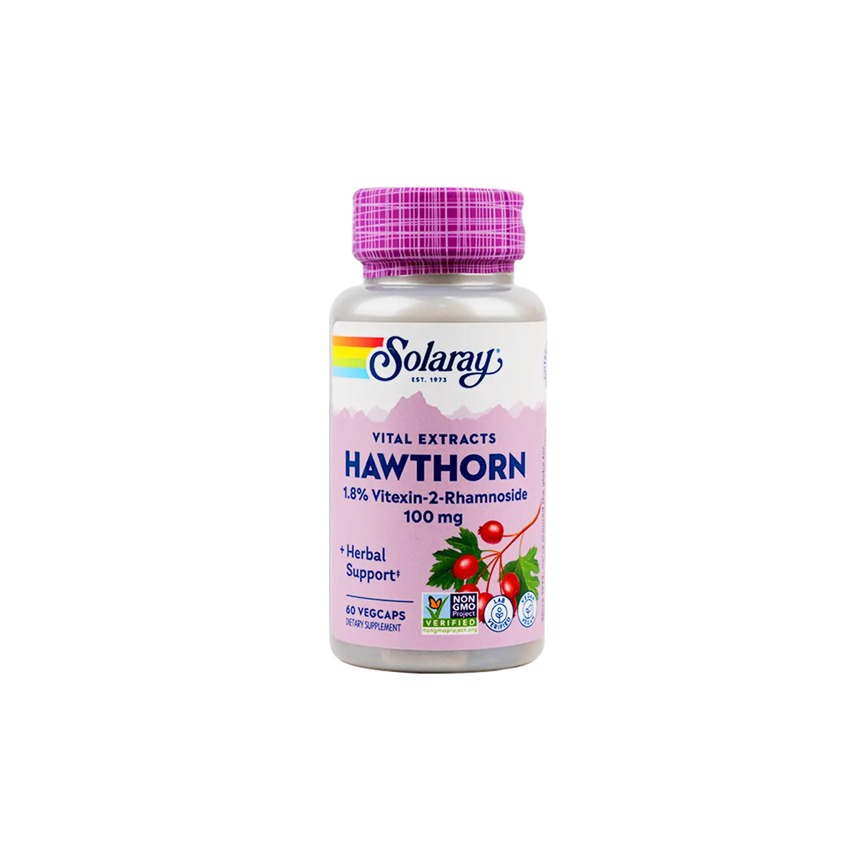 50786-Solaray Hawthorn 100Mg 60 Veg Caps