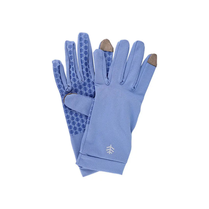 50790-Coolibar UPF50+ Sun Moonlight Blue Gloves-M