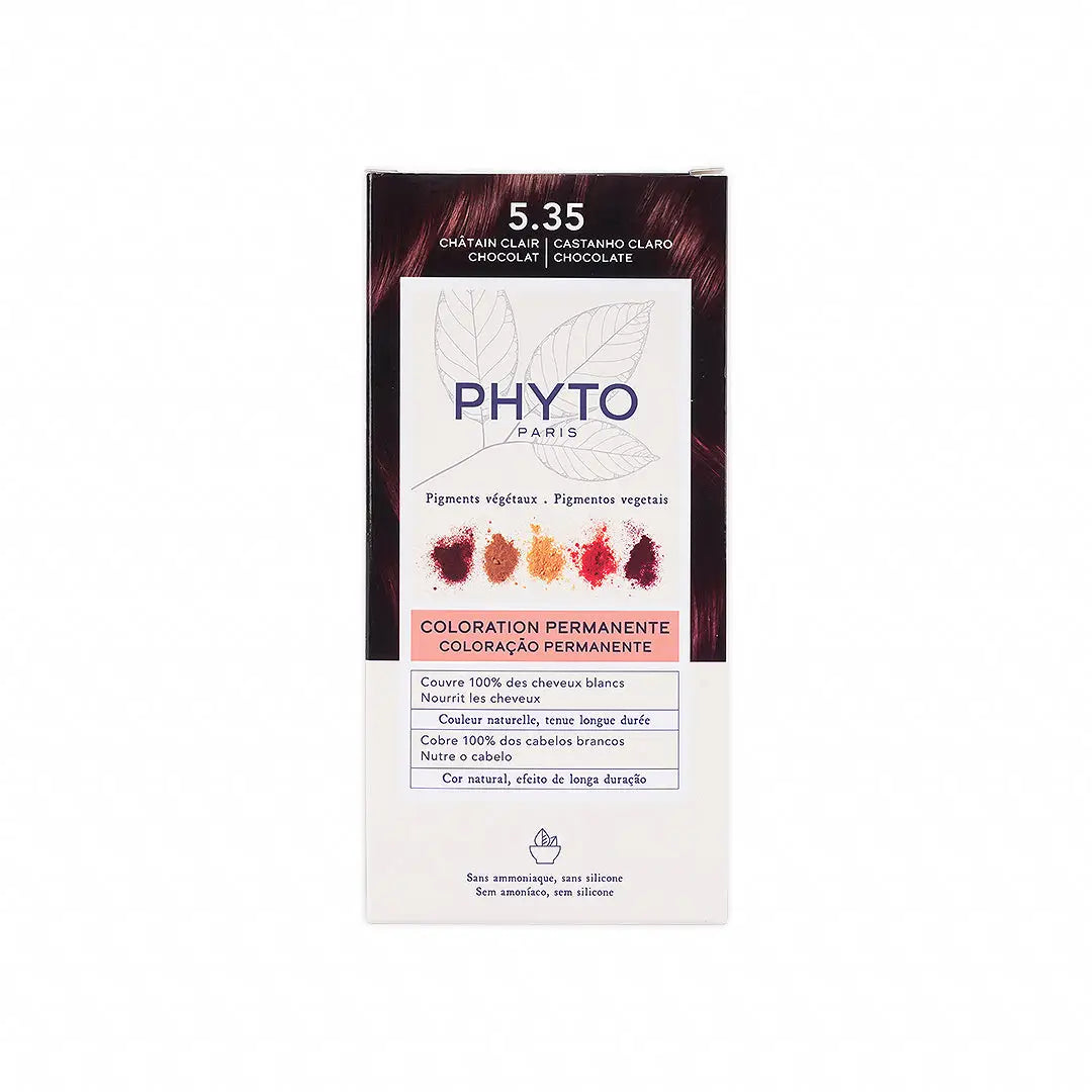 Phyto Permanent Hair Color NO.5.35 - Chocolate Light Brown