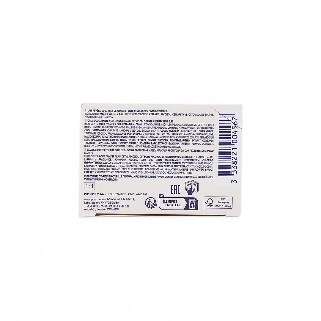 Phyto Permanent Hair Color NO.5.35 - Chocolate Light Brown