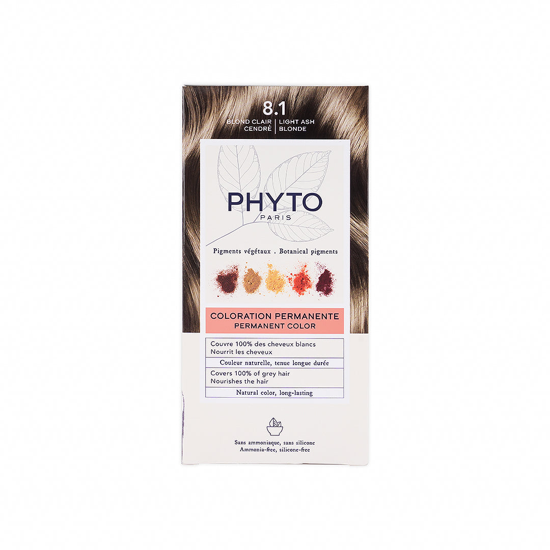 Phyto Permanent Hair Color NO.8.1 - Light Ash Brown
