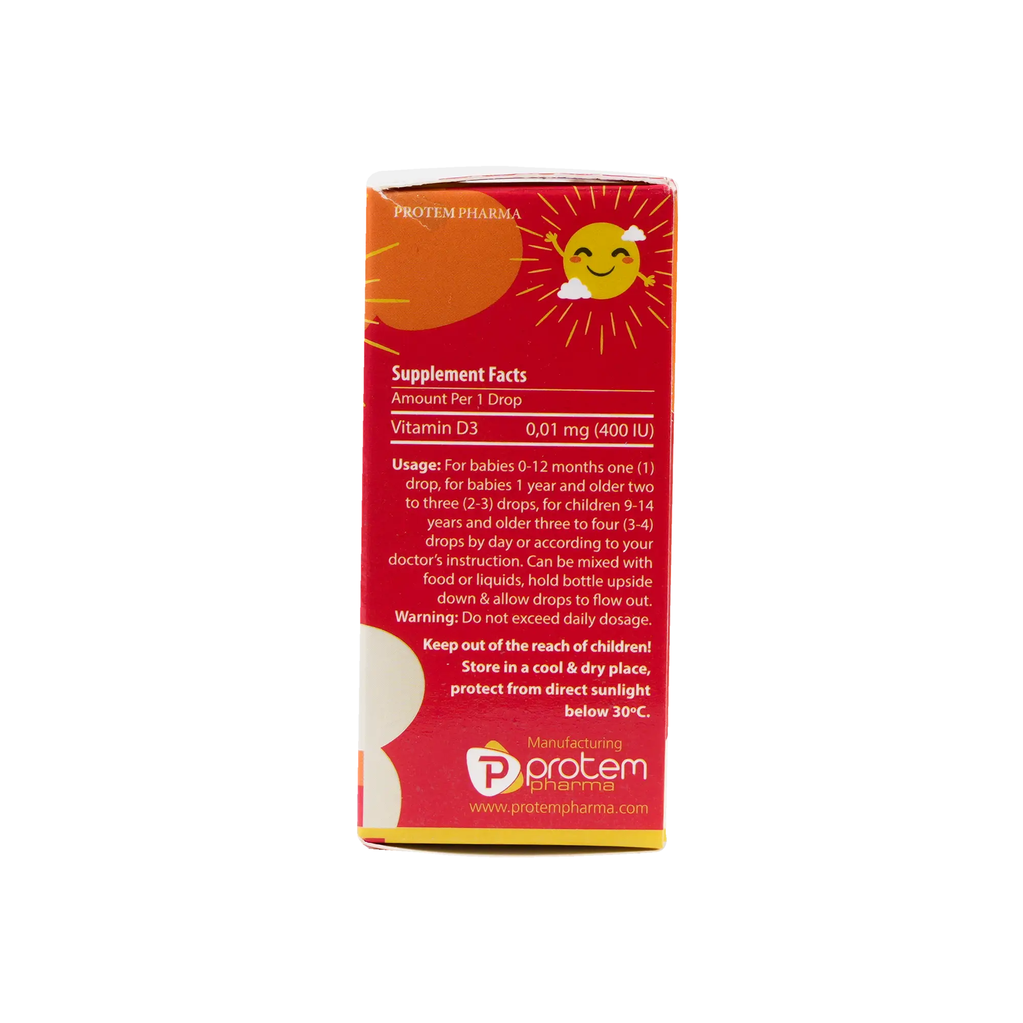PROTEM PHARMA LIFE D3 ORAL DROPS 400IU 10ML