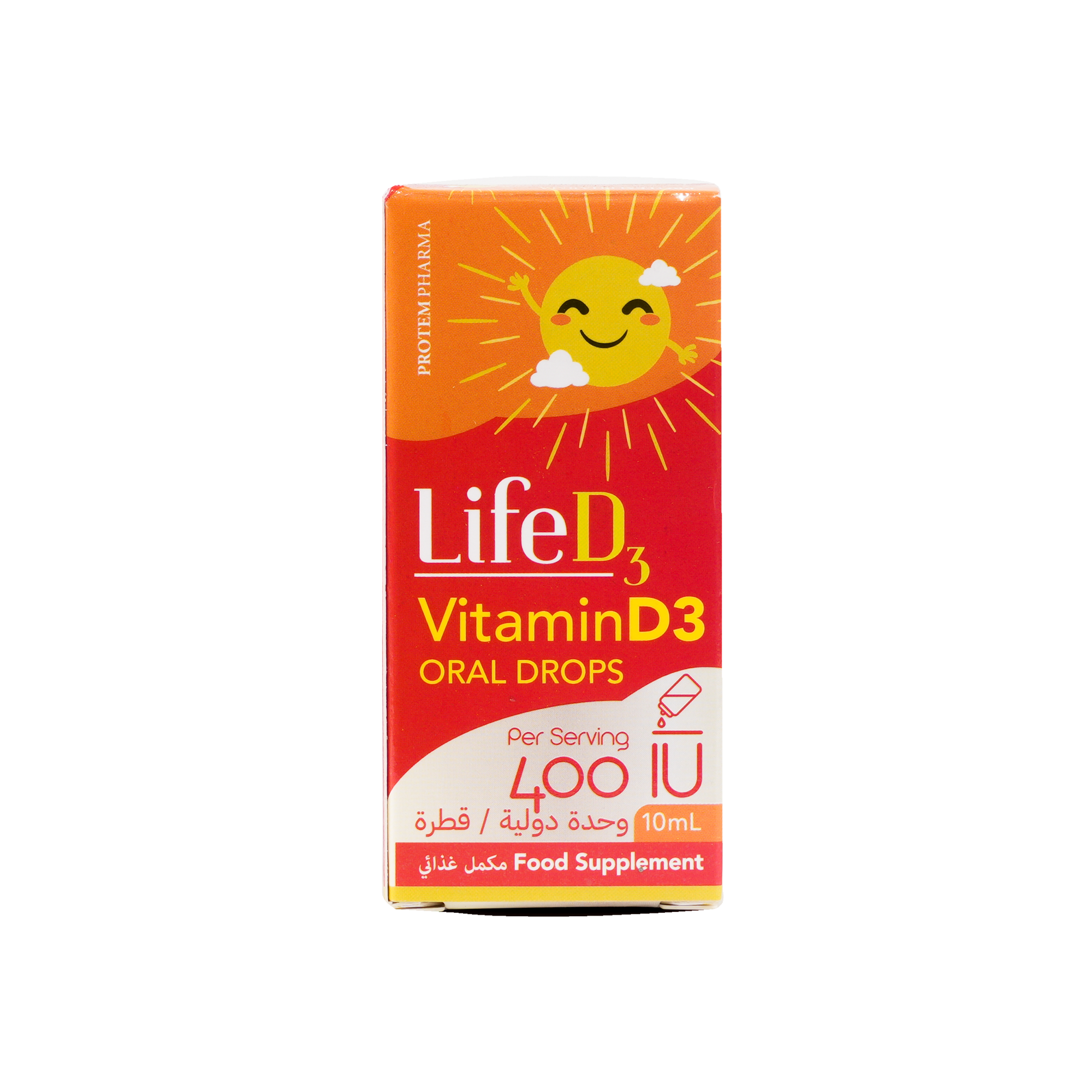 PROTEM PHARMA LIFE D3 ORAL DROPS 400IU 10ML