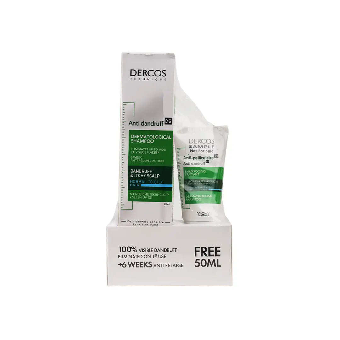50813-Vichy Dercos Anti-Dandruff DS Shampoo 200ml + 50ml Free +3