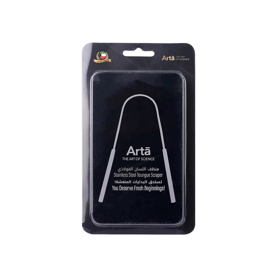 50833-Arta Tongue Scraper Stainless Steel With Box +4