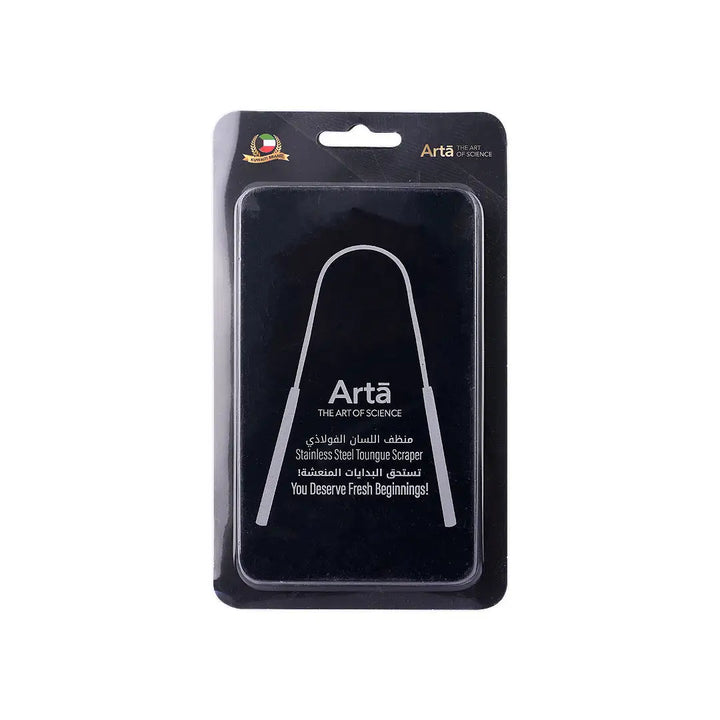 50833-Arta Tongue Scraper Stainless Steel With Box +4