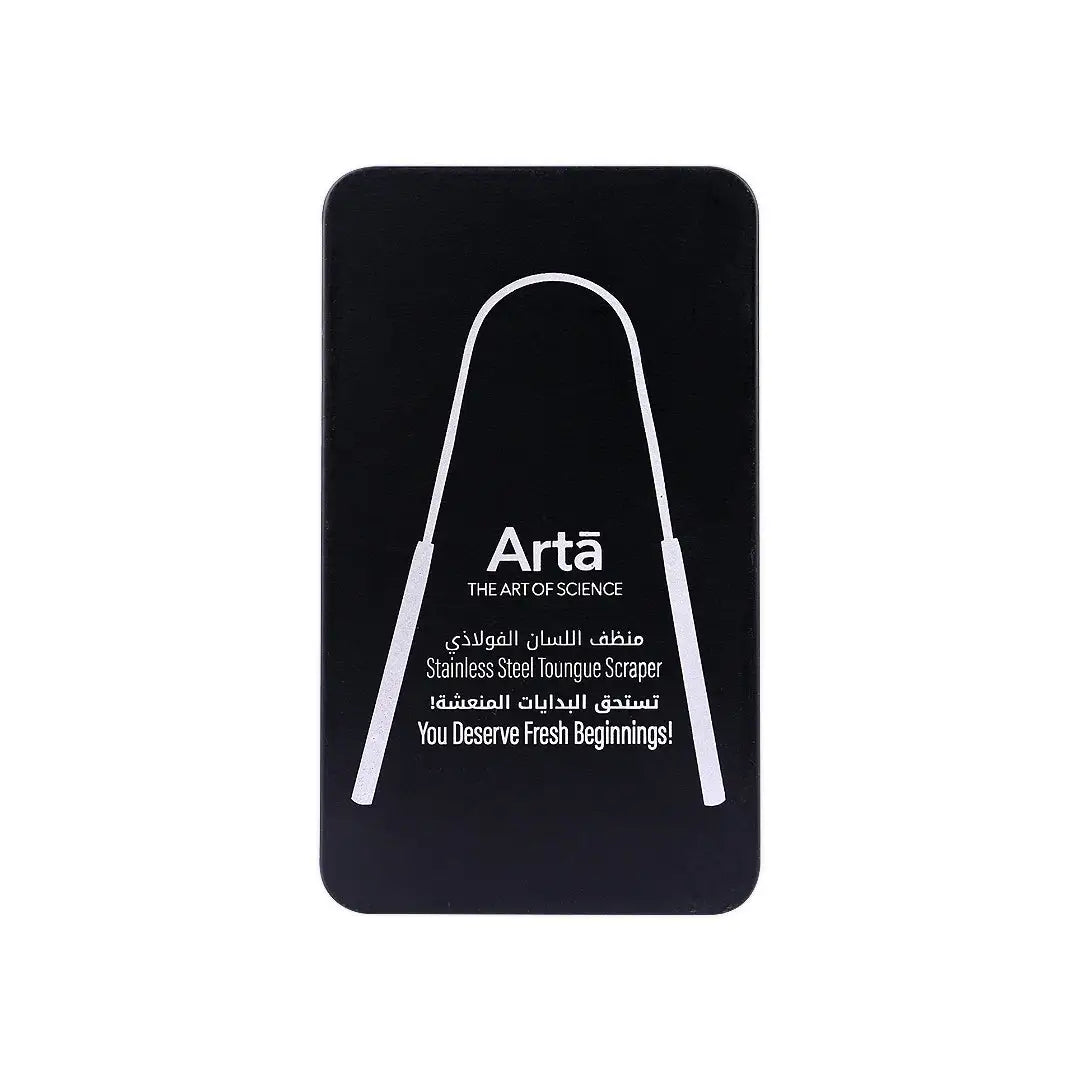 50833-Arta Tongue Scraper Stainless Steel With Box +3