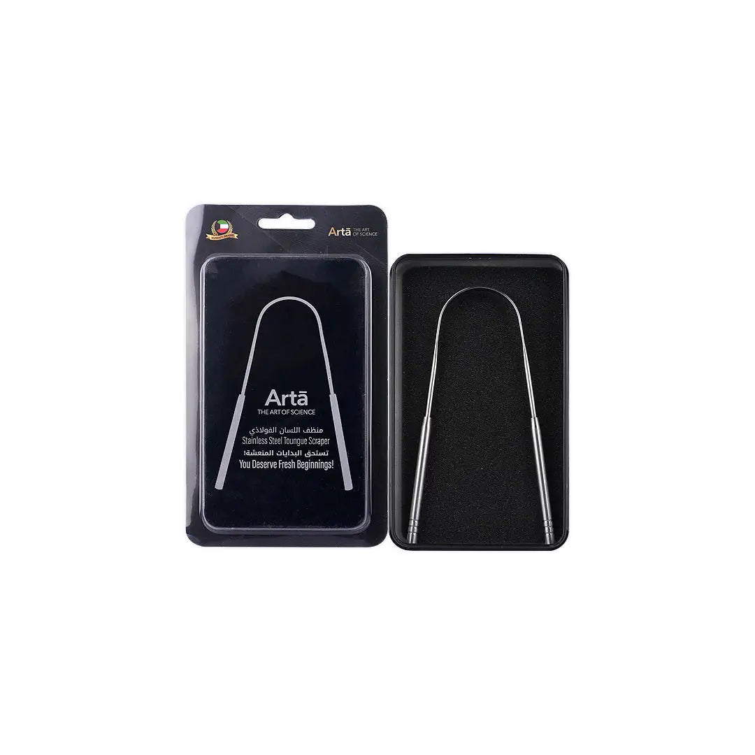 50833-Arta Tongue Scraper Stainless Steel With Box