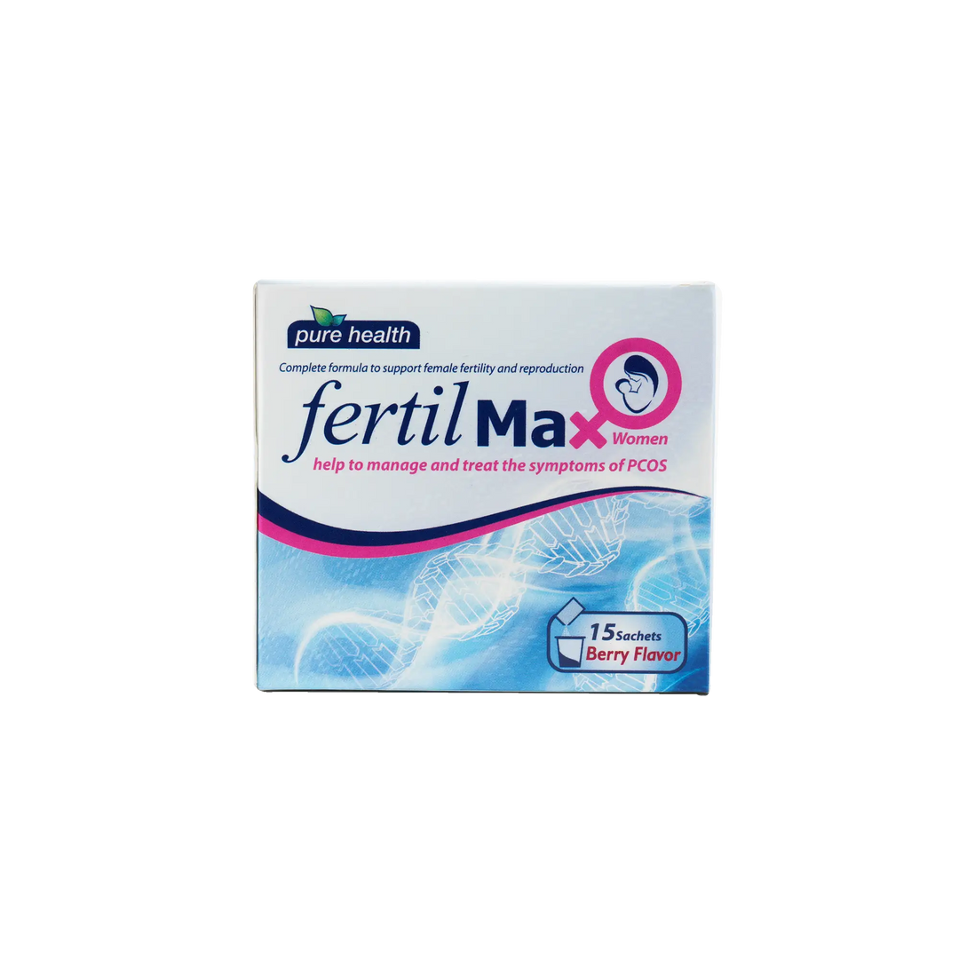 50835-Pure Health Fertil Max For Women 15 Sachets-Berry Flavor +3