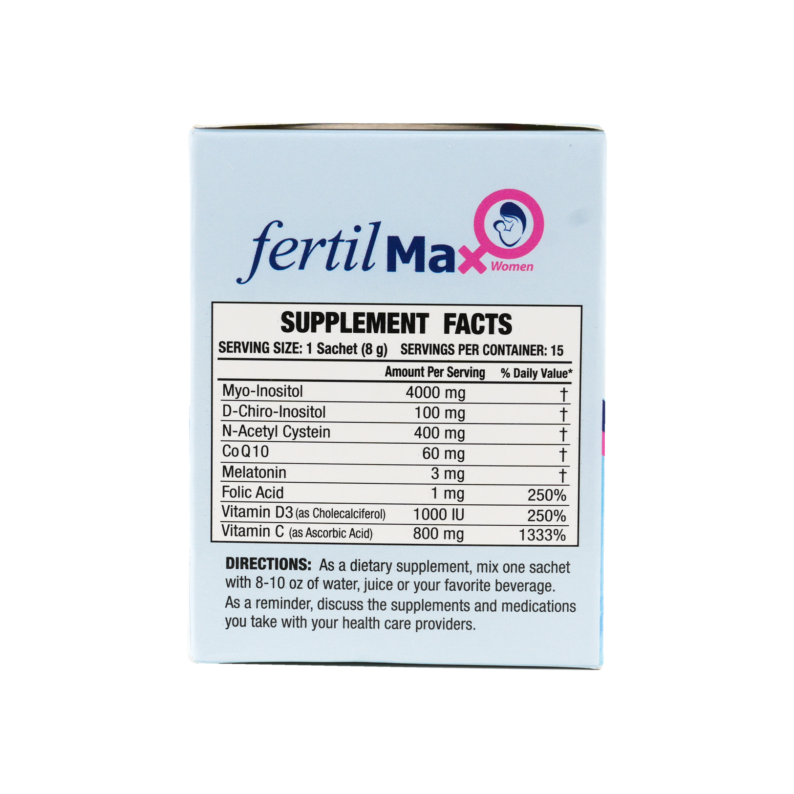 PURE HEALTH FERTIL MAX FOR WOMEN 15 SACHETS-BERRY FLAVOR