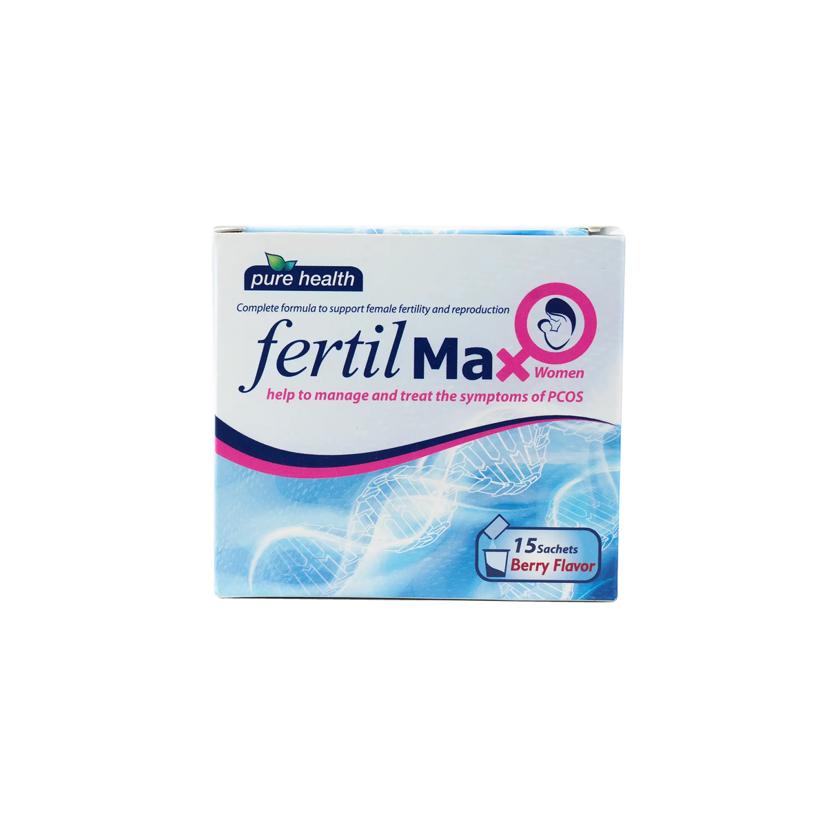 50835-Pure Health Fertil Max For Women 15 Sachets-Berry Flavor