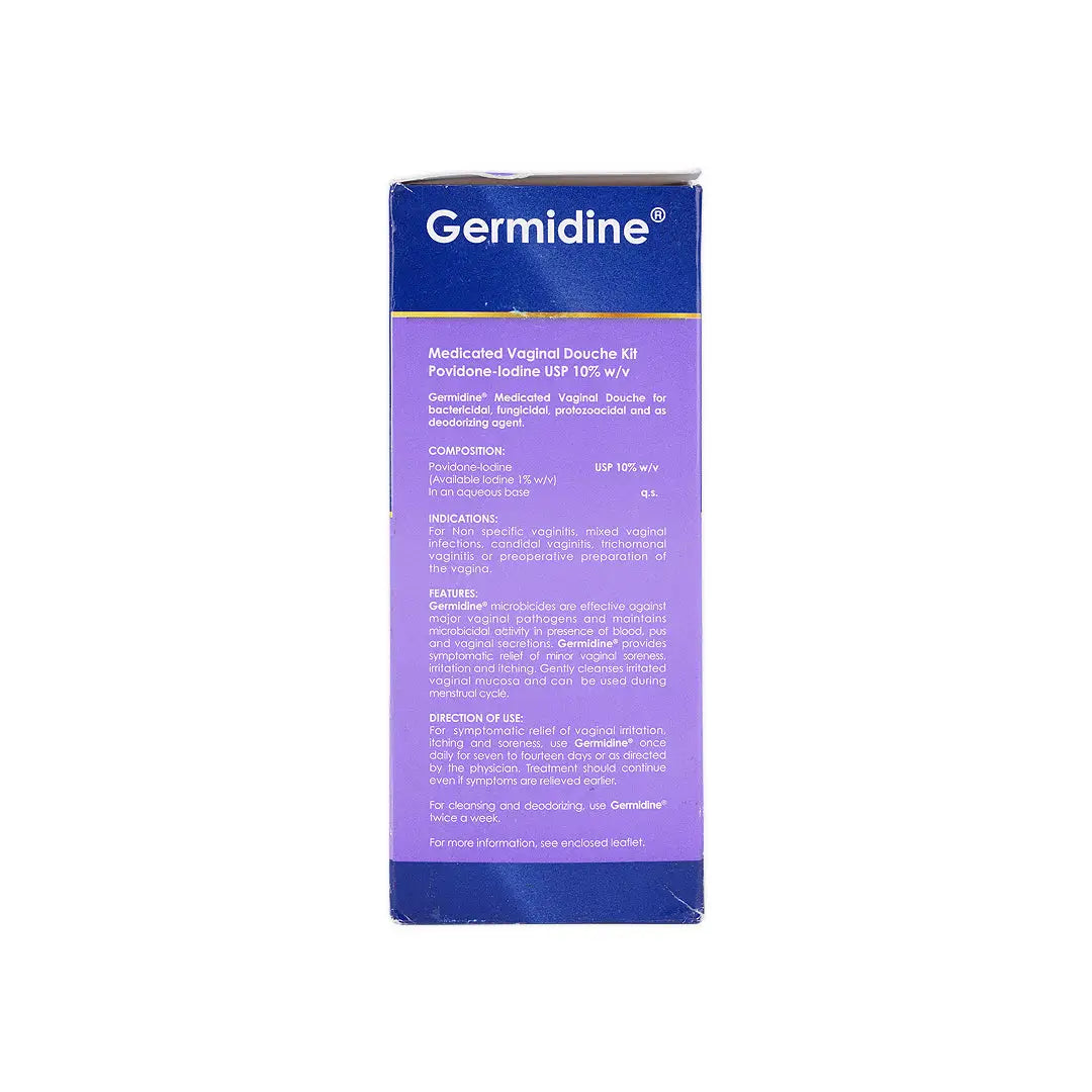 Germidine Medicated Vaginal Douche Kit 250Ml