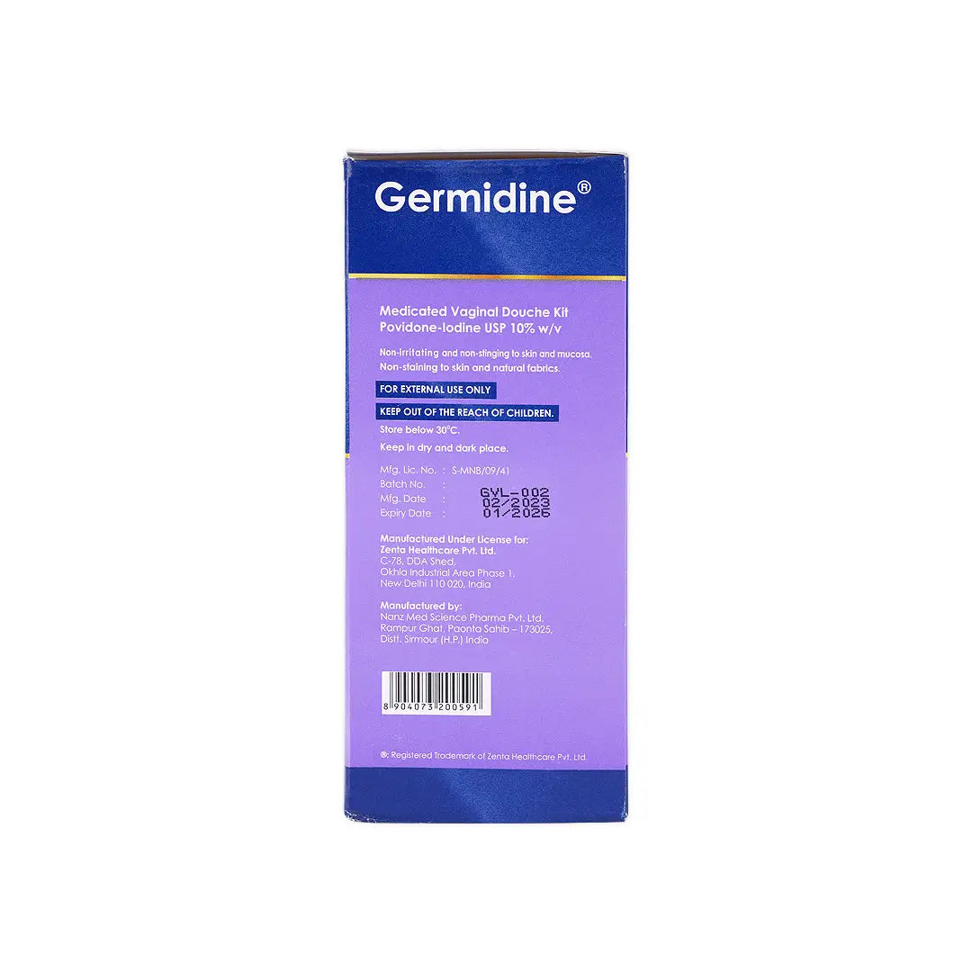 Germidine Medicated Vaginal Douche Kit 250Ml