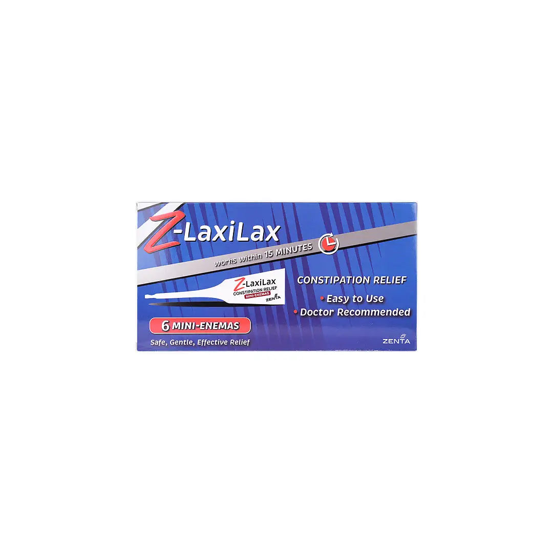 50840-Zenta Z-Laxilax Constipation Relief 6 Mini-Enemas +1