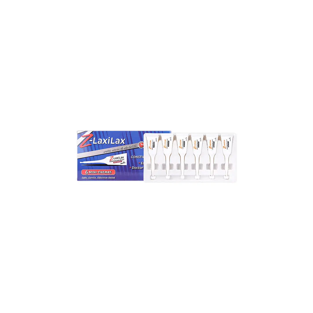 50840-Zenta Z-Laxilax Constipation Relief 6 Mini-Enemas
