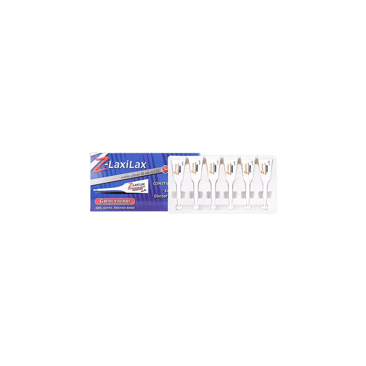 50840-Zenta Z-Laxilax Constipation Relief 6 Mini-Enemas